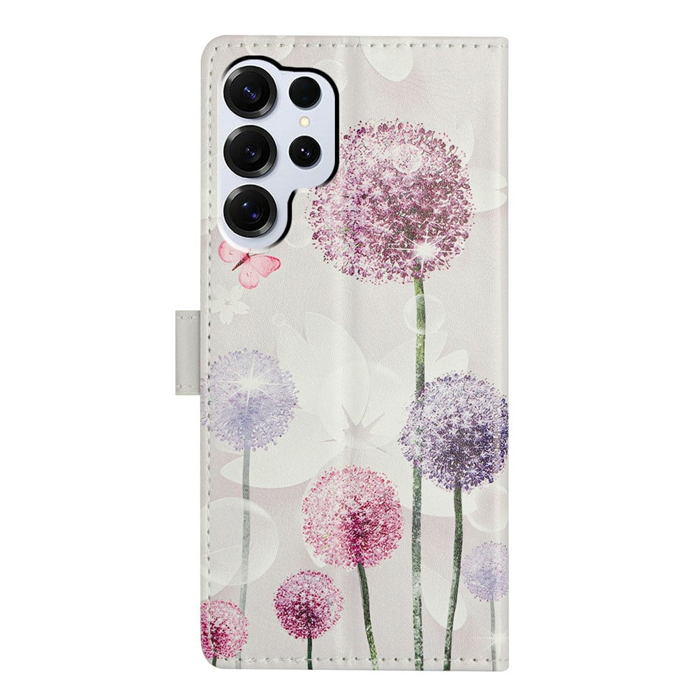 For-Samsung-Galaxy-S26-Ultra-Case-Pattern-Printing-Wallet-Stand-Flip-Leather-Phone-Cover-with-Strap-Dandelion