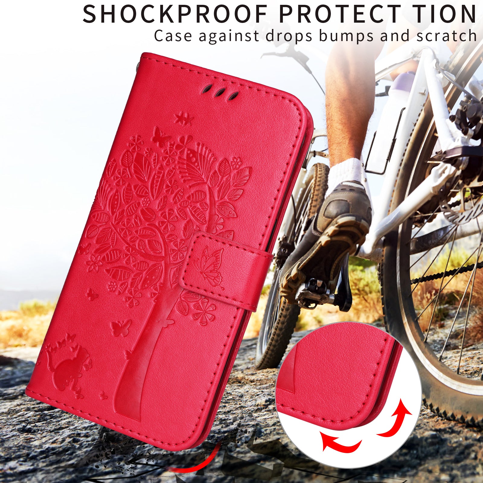 For-Samsung-Galaxy-S26-Ultra-Phone-Case-with-Stand-Cat-Tree-Pattern-Leather-Wallet-Mobile-Cover-Rose