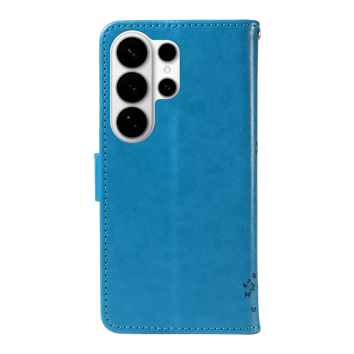 For-Samsung-Galaxy-S26-Ultra-Phone-Case-with-Stand-Cat-Tree-Pattern-Leather-Wallet-Mobile-Cover-Blue