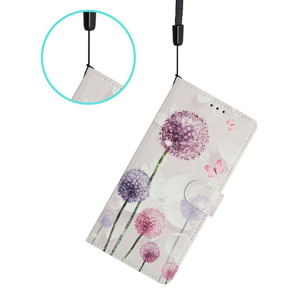 For Xiaomi 17 Pro Case Pattern Printing Wallet Stand Flip Leather Phone Cover with Strap - Dandelion
