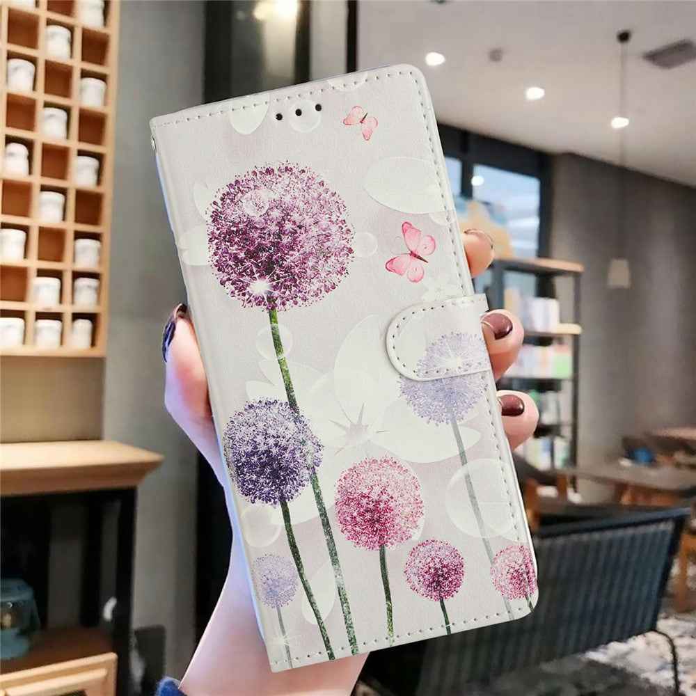 For Xiaomi 17 Pro Case Pattern Printing Wallet Stand Flip Leather Phone Cover with Strap - Dandelion