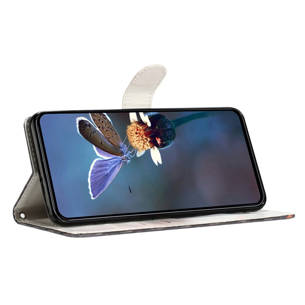 For Xiaomi 17 Pro Max Case Pattern Printing Wallet Stand Flip Leather Phone Cover with Strap - Ocean Butterfly