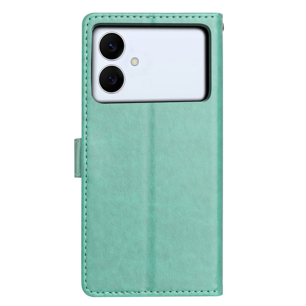For-Samsung-Galaxy-S26-Edge-Leather-Case-Wallet-Stand-Phone-Cover-with-Handy-Strap-Green