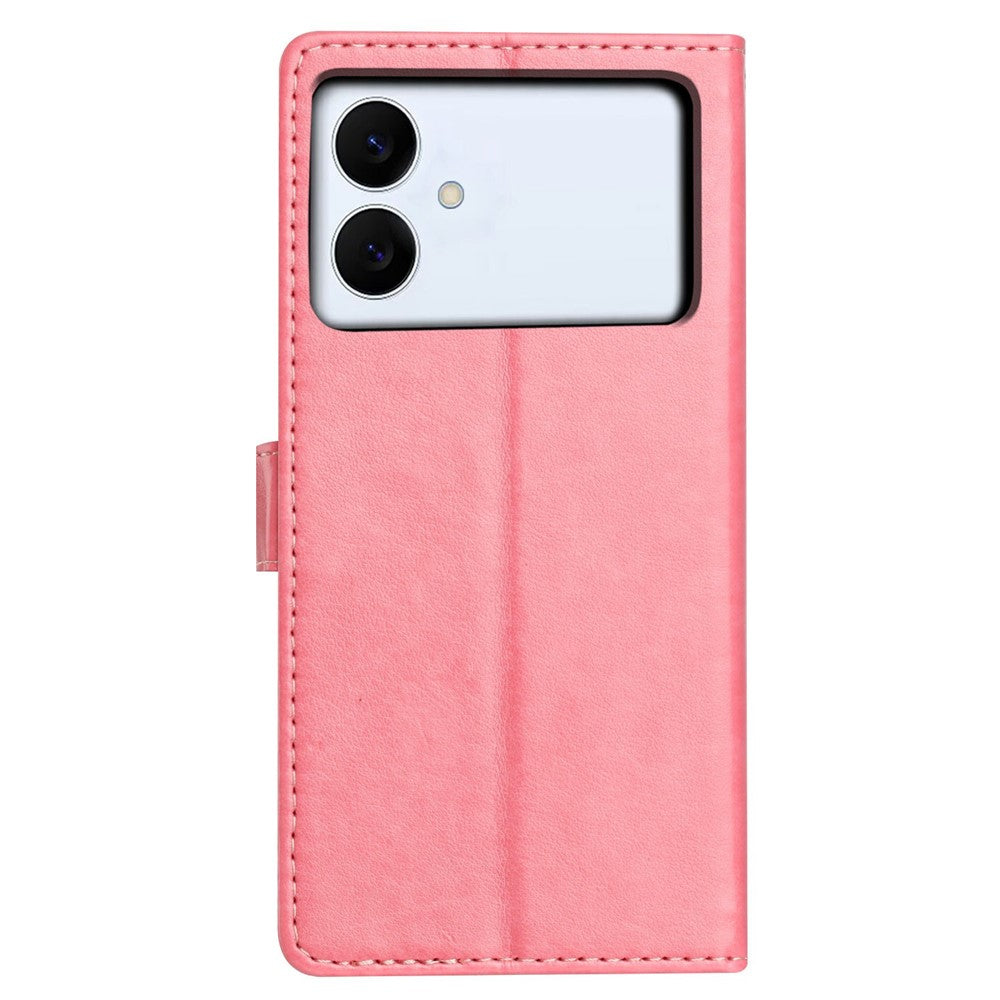For-Samsung-Galaxy-S26-Edge-Leather-Case-Wallet-Stand-Phone-Cover-with-Handy-Strap-Rose-Gold