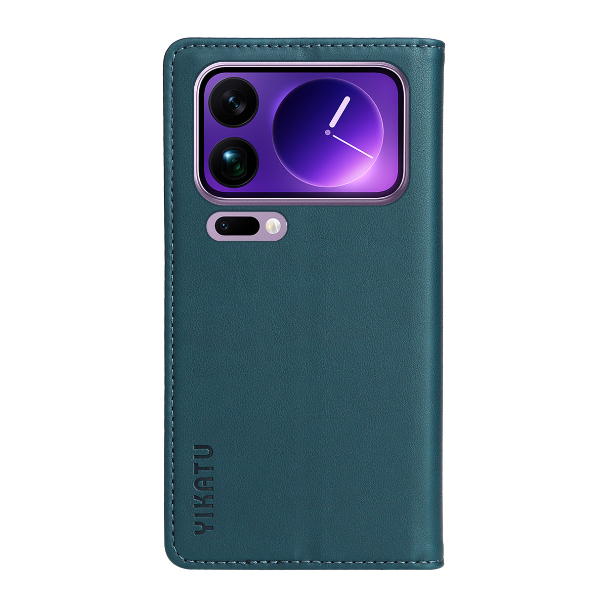 For Xiaomi 17 Pro Max Phone Cases YIKATU Magnetic Closure PU Leather Mobile Cover - Green