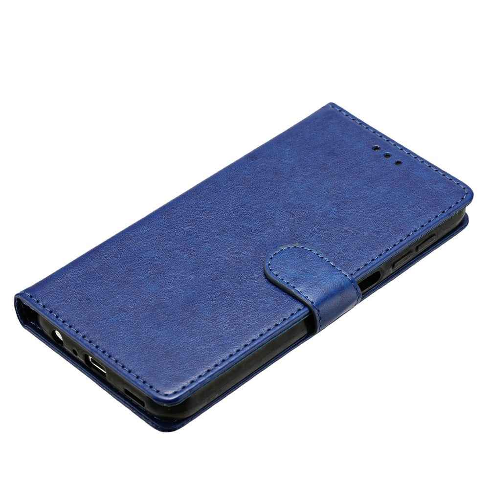 For Xiaomi 17 Pro Leather Case Wallet Stand Phone Cover with Handy Strap - Blue
