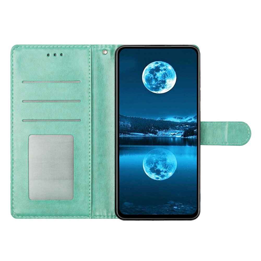 For Xiaomi 17 Pro Leather Case Wallet Stand Phone Cover with Handy Strap - Green