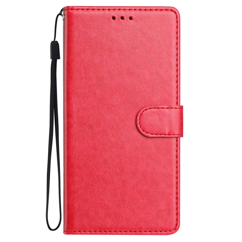For Xiaomi 17 Pro Max Leather Case Wallet Stand Phone Cover with Handy Strap - Rose