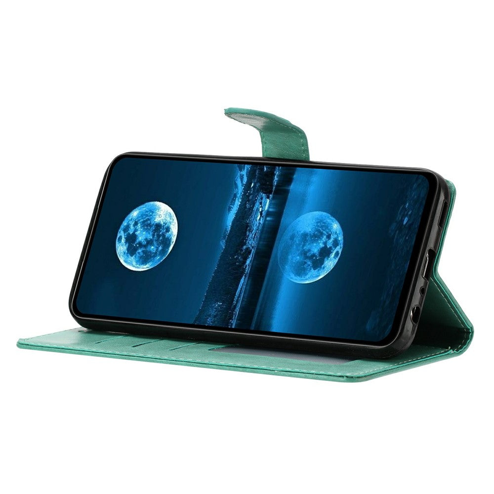 For Xiaomi 17 Pro Max Leather Case Wallet Stand Phone Cover with Handy Strap - Green