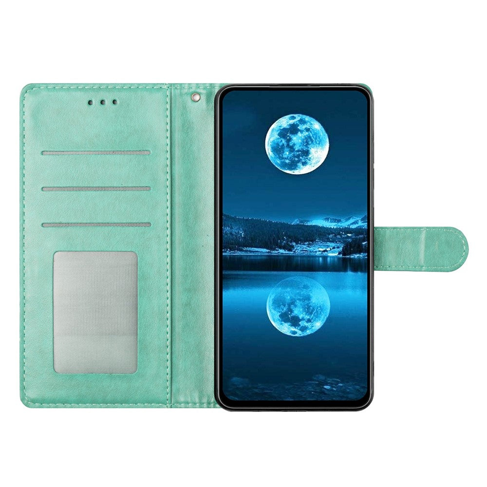 For Xiaomi 17 Pro Max Leather Case Wallet Stand Phone Cover with Handy Strap - Green