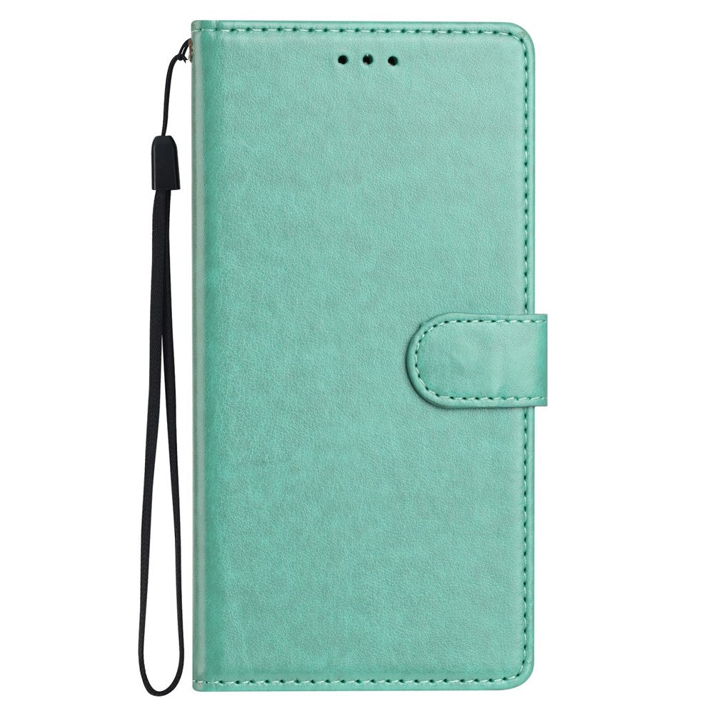 For Xiaomi 17 Pro Max Leather Case Wallet Stand Phone Cover with Handy Strap - Green
