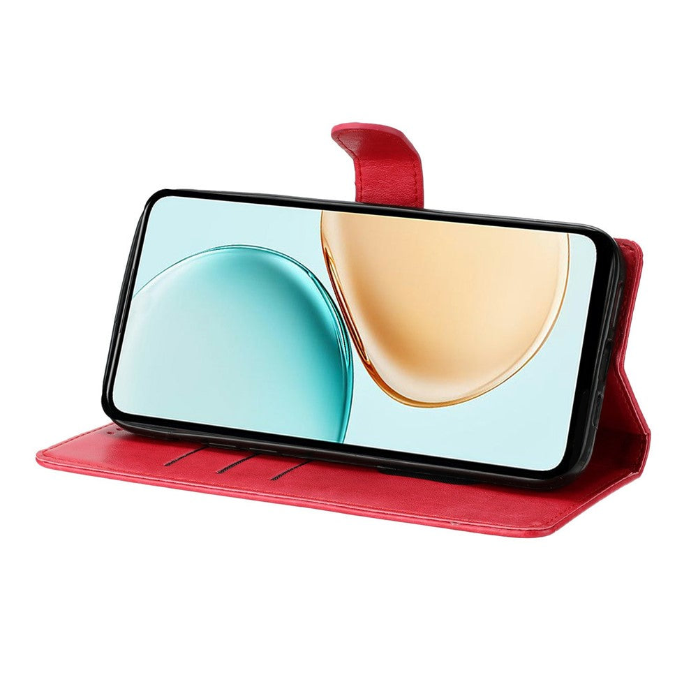 For-Samsung-Galaxy-S26-/-S26-Pro-Wallet-Phone-Case-Butterfly-Floral-Imprint-Leather-Flip-Cover-with-Strap-Red