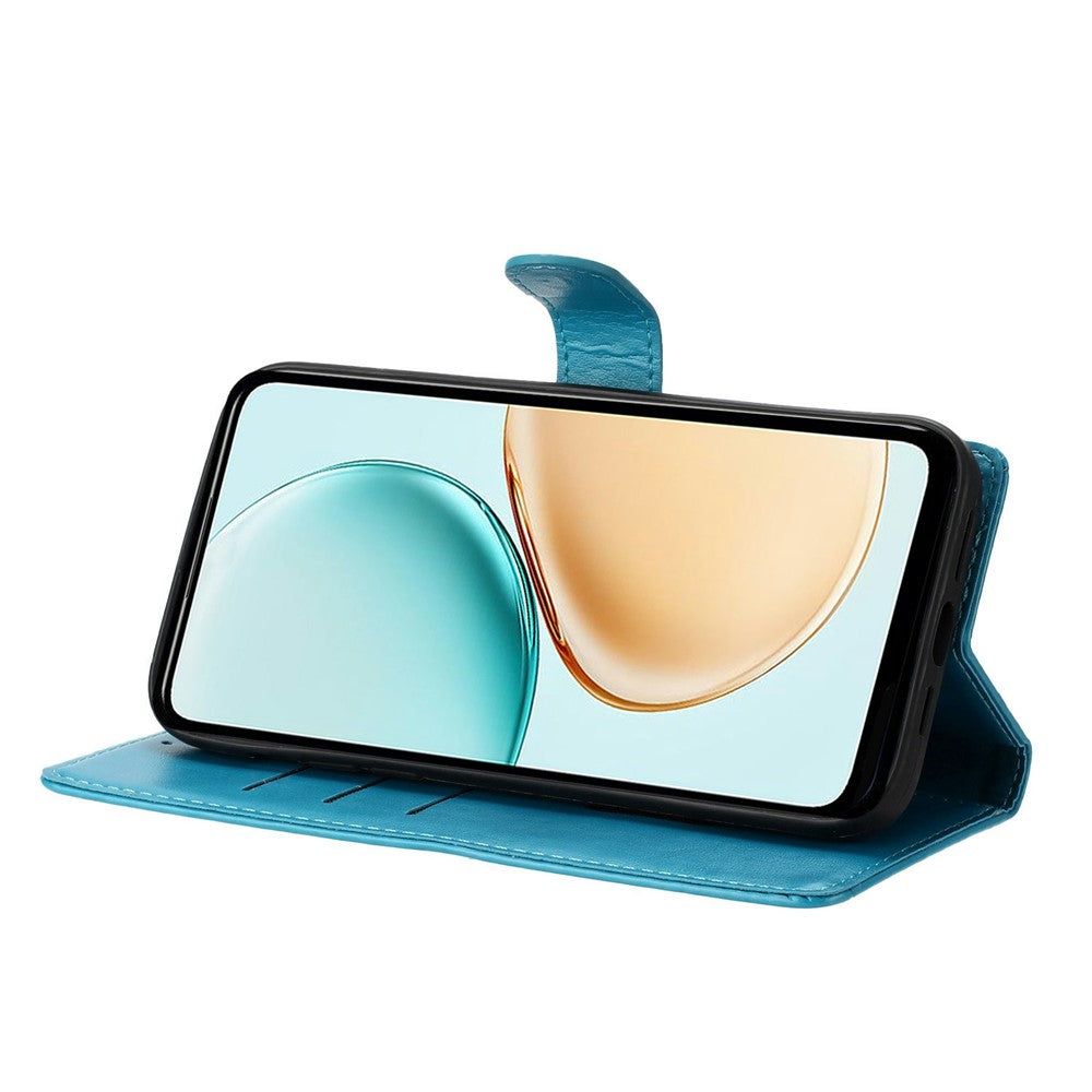 For-Samsung-Galaxy-S26-/-S26-Pro-Wallet-Phone-Case-Butterfly-Floral-Imprint-Leather-Flip-Cover-with-Strap-Blue