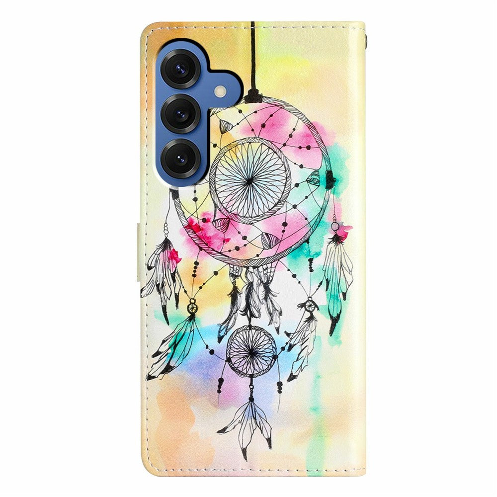 For-Samsung-Galaxy-S26-/-S26-Pro-Wallet-Case-PU-Leather-Pattern-Printing-Stand-Phone-Cover-with-Strap-Wind-Chime