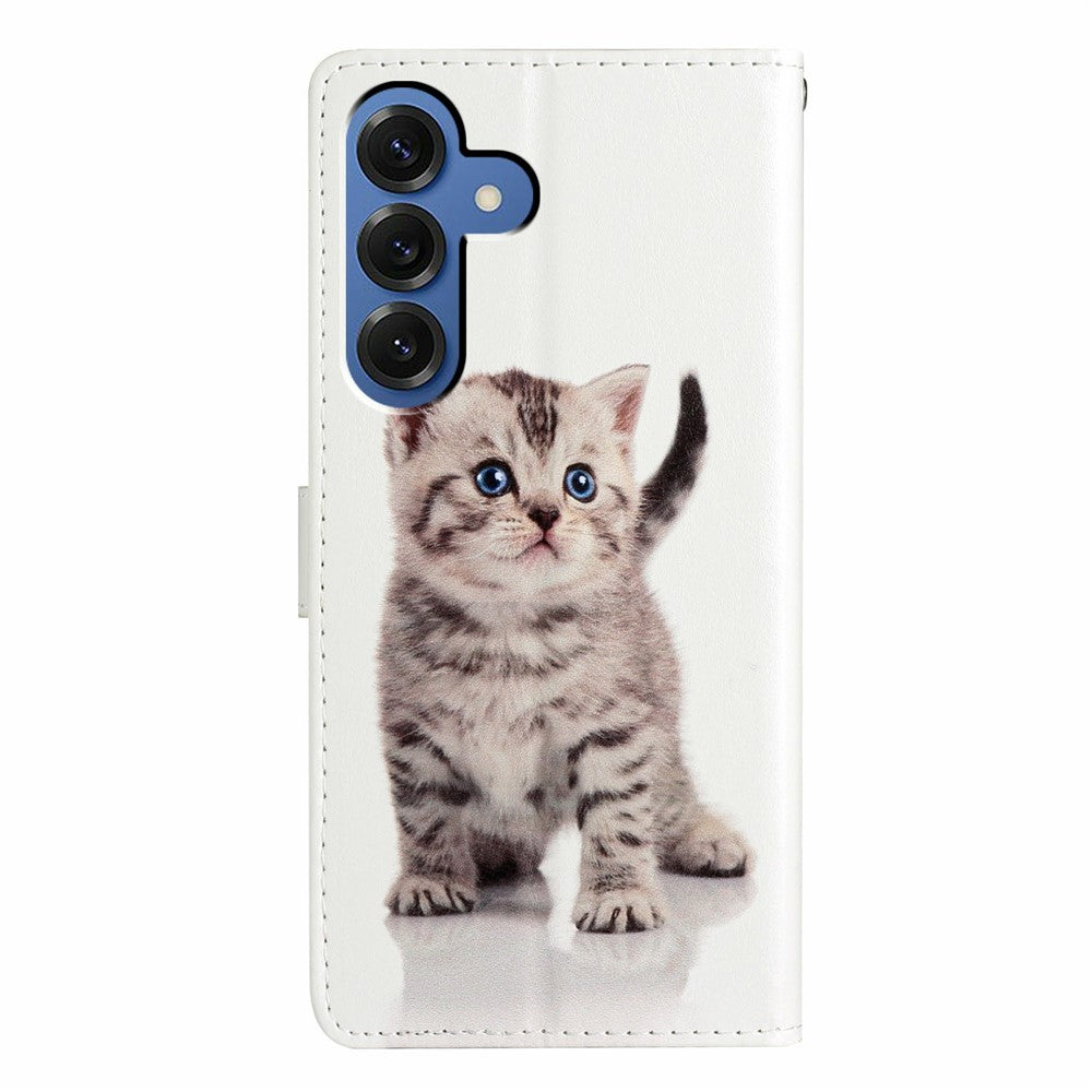 For-Samsung-Galaxy-S26-/-S26-Pro-Wallet-Case-PU-Leather-Pattern-Printing-Stand-Phone-Cover-with-Strap-Cute-Cat
