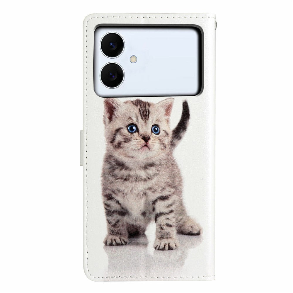 For-Samsung-Galaxy-S26-Edge-Wallet-Case-PU-Leather-Pattern-Printing-Stand-Phone-Cover-with-Strap-Cute-Cat