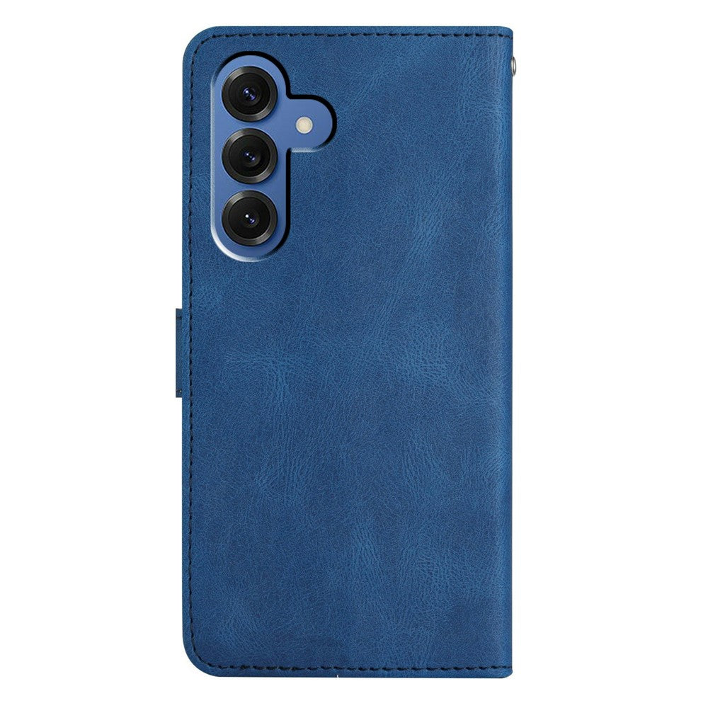 For-Samsung-Galaxy-S26-/-S26-Pro-Case-Crazy-Horse-Texture-PU-Leather-Wallet-Stand-Phone-Cover-Blue
