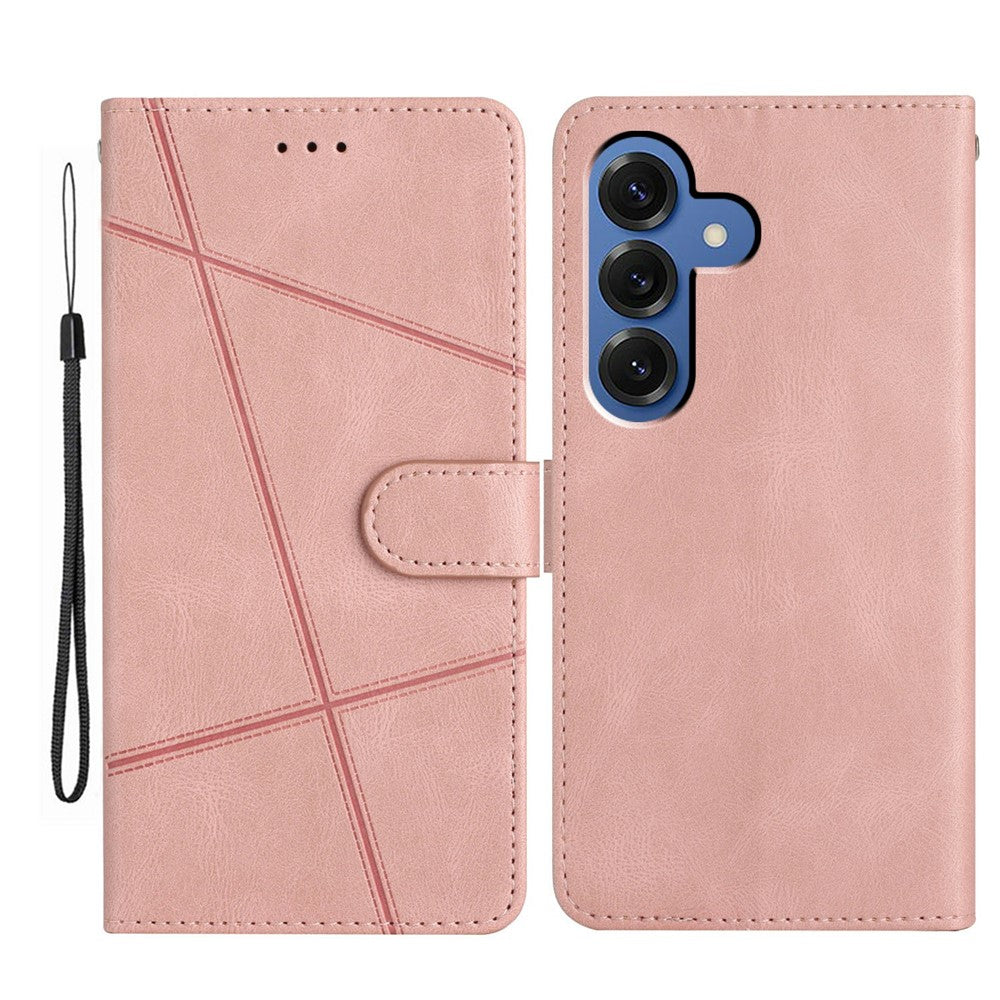 For-Samsung-Galaxy-S26-/-S26-Pro-Case-Crazy-Horse-Texture-PU-Leather-Wallet-Stand-Phone-Cover-Rose-Gold