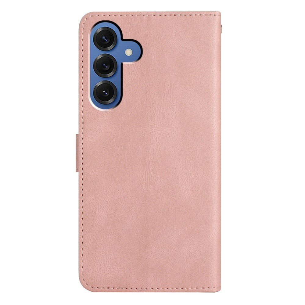 For-Samsung-Galaxy-S26-/-S26-Pro-Case-Crazy-Horse-Texture-PU-Leather-Wallet-Stand-Phone-Cover-Rose-Gold