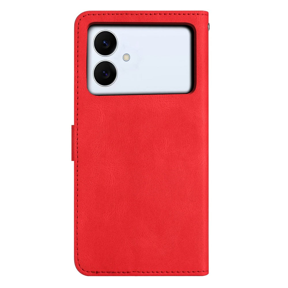 For-Samsung-Galaxy-S26-Edge-Case-Crazy-Horse-Texture-PU-Leather-Wallet-Stand-Phone-Cover-Red