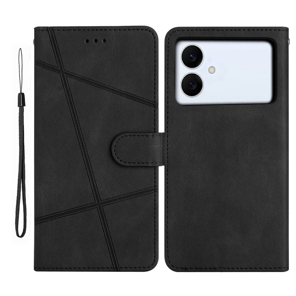 For-Samsung-Galaxy-S26-Edge-Case-Crazy-Horse-Texture-PU-Leather-Wallet-Stand-Phone-Cover-Black