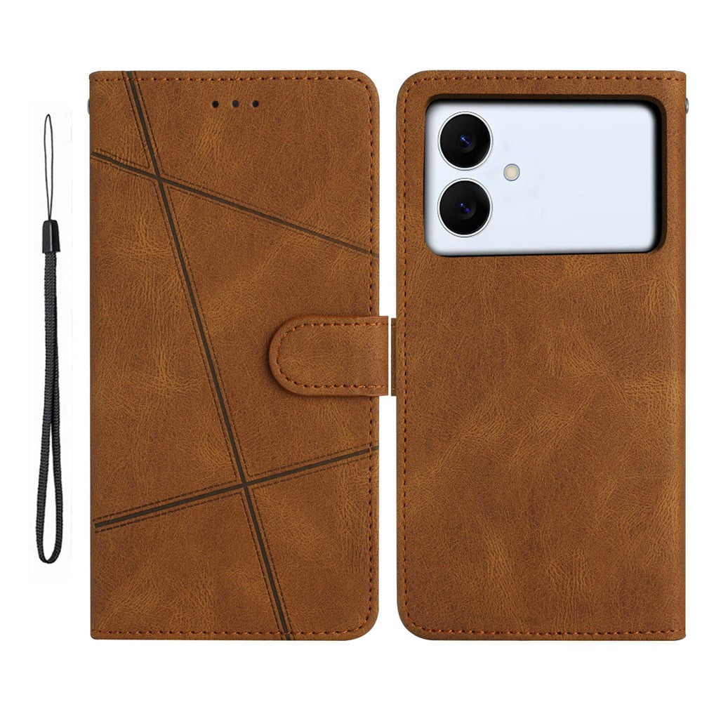 For-Samsung-Galaxy-S26-Edge-Case-Crazy-Horse-Texture-PU-Leather-Wallet-Stand-Phone-Cover-Brown