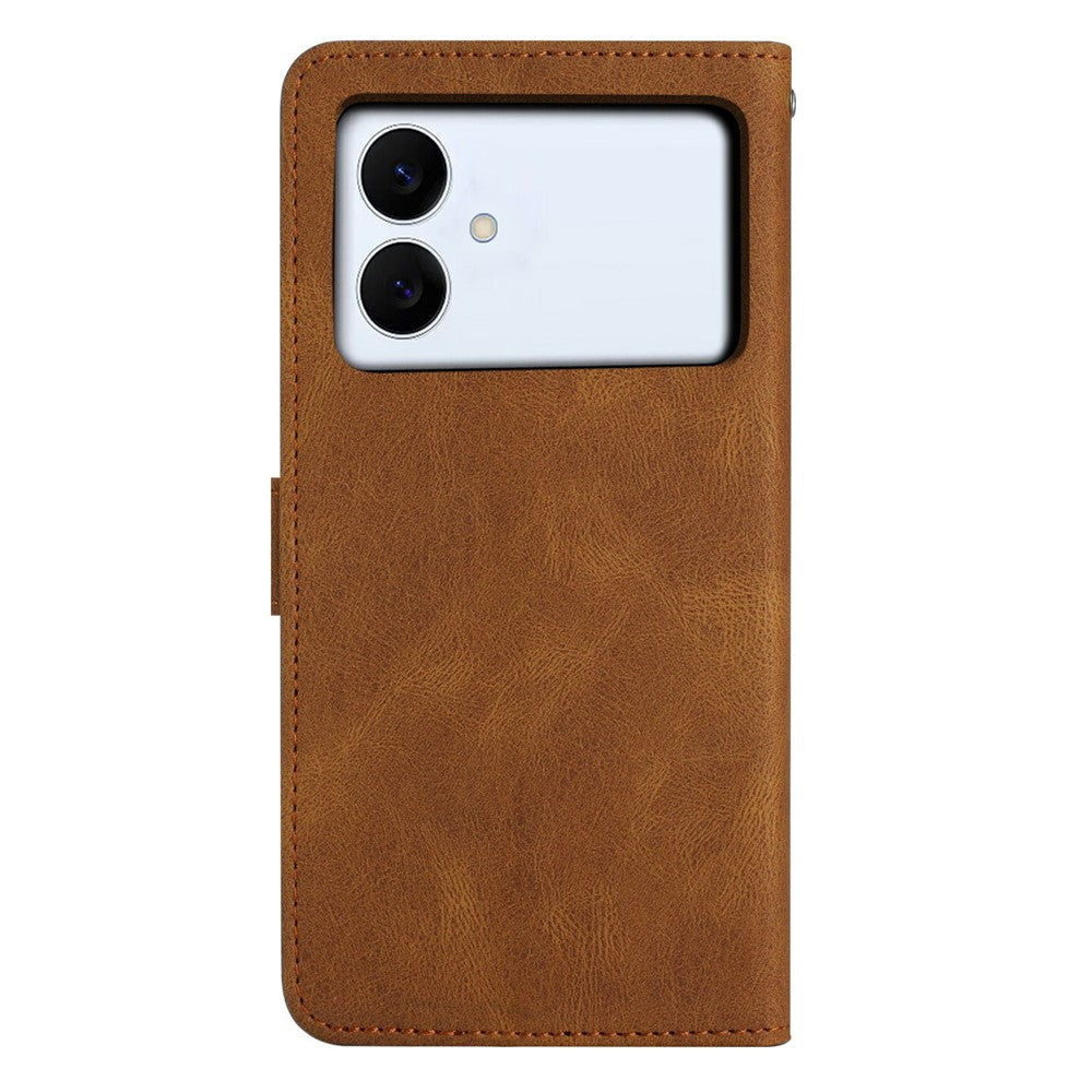 For-Samsung-Galaxy-S26-Edge-Case-Crazy-Horse-Texture-PU-Leather-Wallet-Stand-Phone-Cover-Brown
