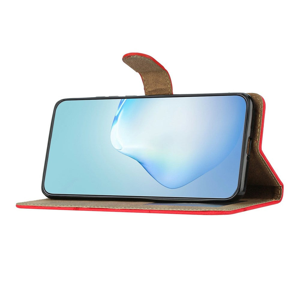 For-Samsung-Galaxy-S26-Ultra-Case-Crazy-Horse-Texture-PU-Leather-Wallet-Stand-Phone-Cover-Red