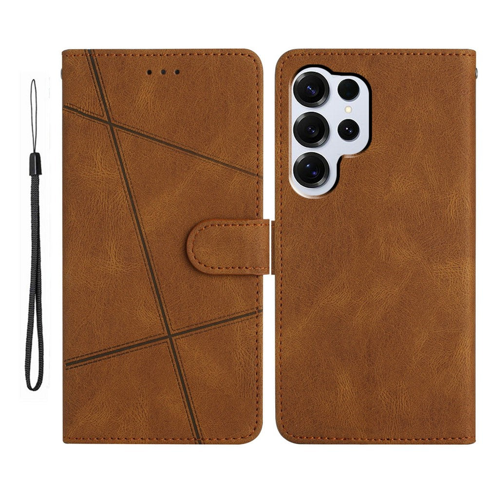 For-Samsung-Galaxy-S26-Ultra-Case-Crazy-Horse-Texture-PU-Leather-Wallet-Stand-Phone-Cover-Brown