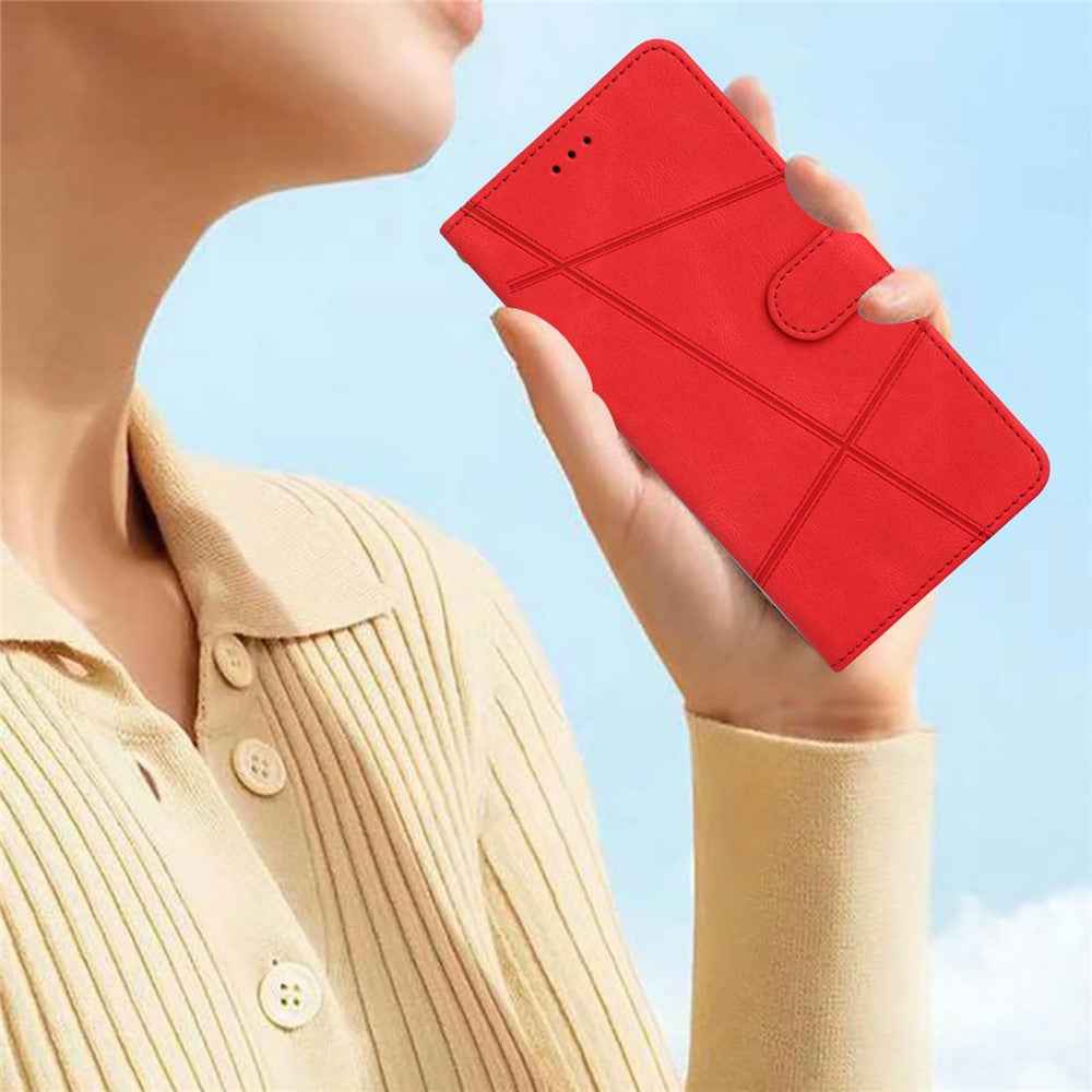 For Xiaomi 17 Pro Case Crazy Horse Texture PU Leather Wallet Stand Phone Cover - Red