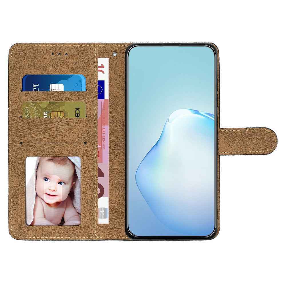 For Xiaomi 17 Pro Case Crazy Horse Texture PU Leather Wallet Stand Phone Cover - Blue