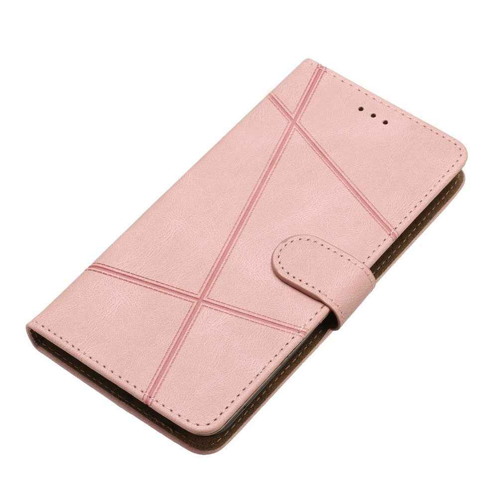 For Xiaomi 17 Pro Case Crazy Horse Texture PU Leather Wallet Stand Phone Cover - Rose Gold