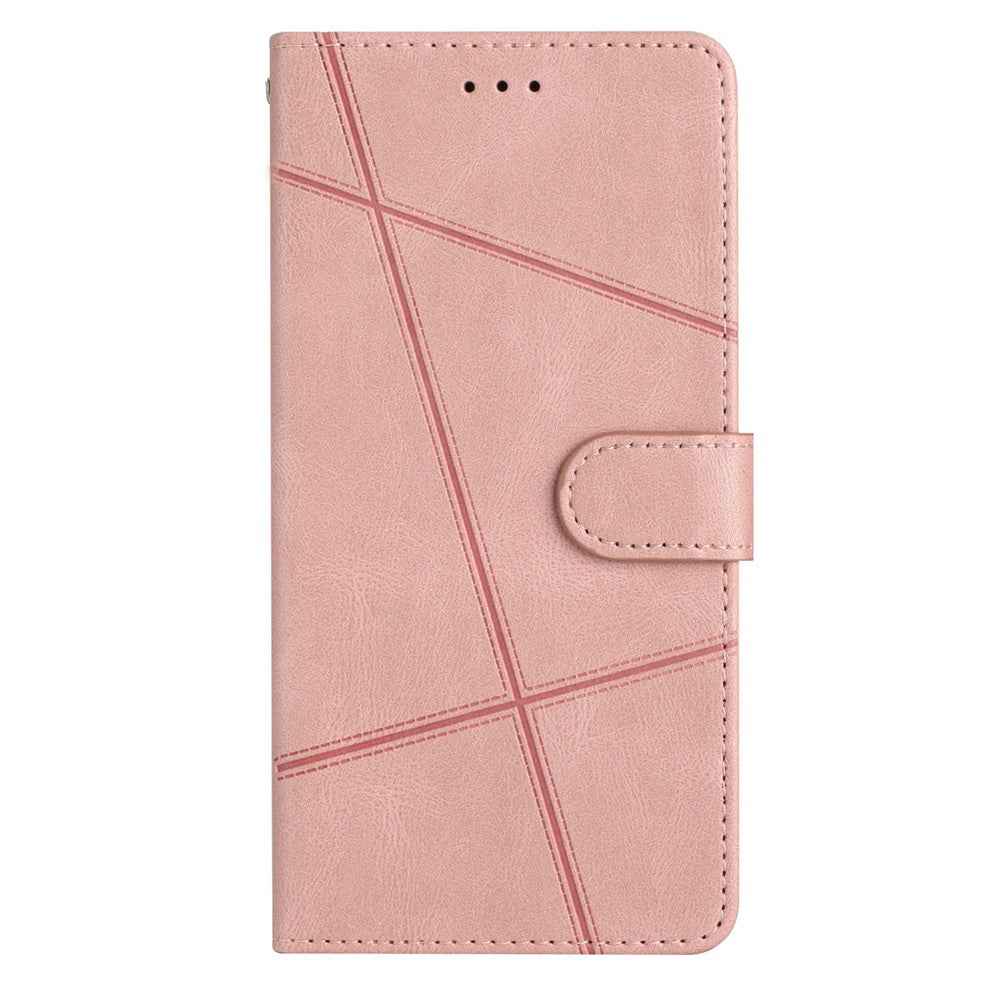 For Xiaomi 17 Pro Case Crazy Horse Texture PU Leather Wallet Stand Phone Cover - Rose Gold