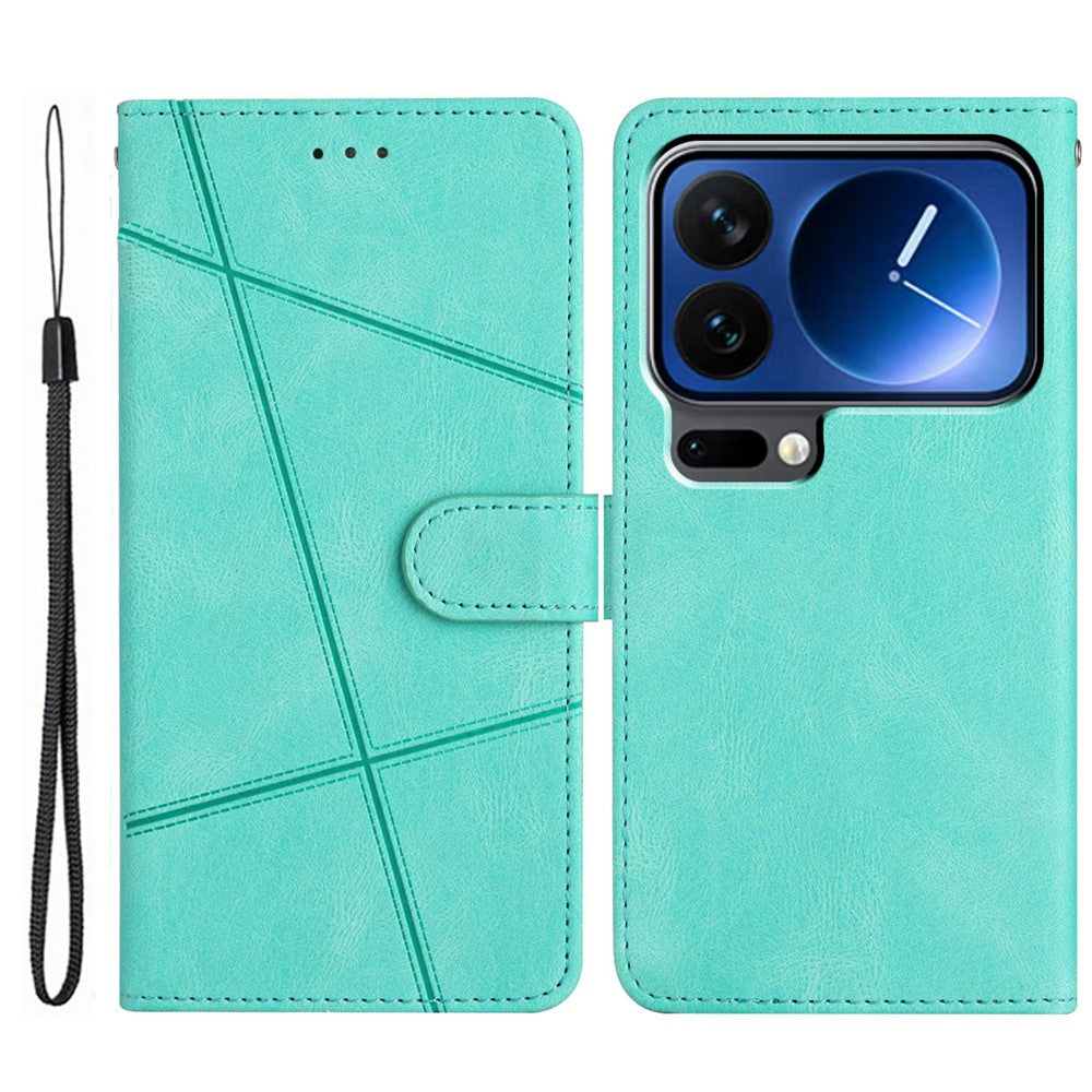 For Xiaomi 17 Pro Max Case Crazy Horse Texture PU Leather Wallet Stand Phone Cover - Green