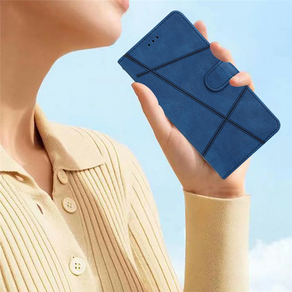 For Xiaomi 17 Pro Max Case Crazy Horse Texture PU Leather Wallet Stand Phone Cover - Blue