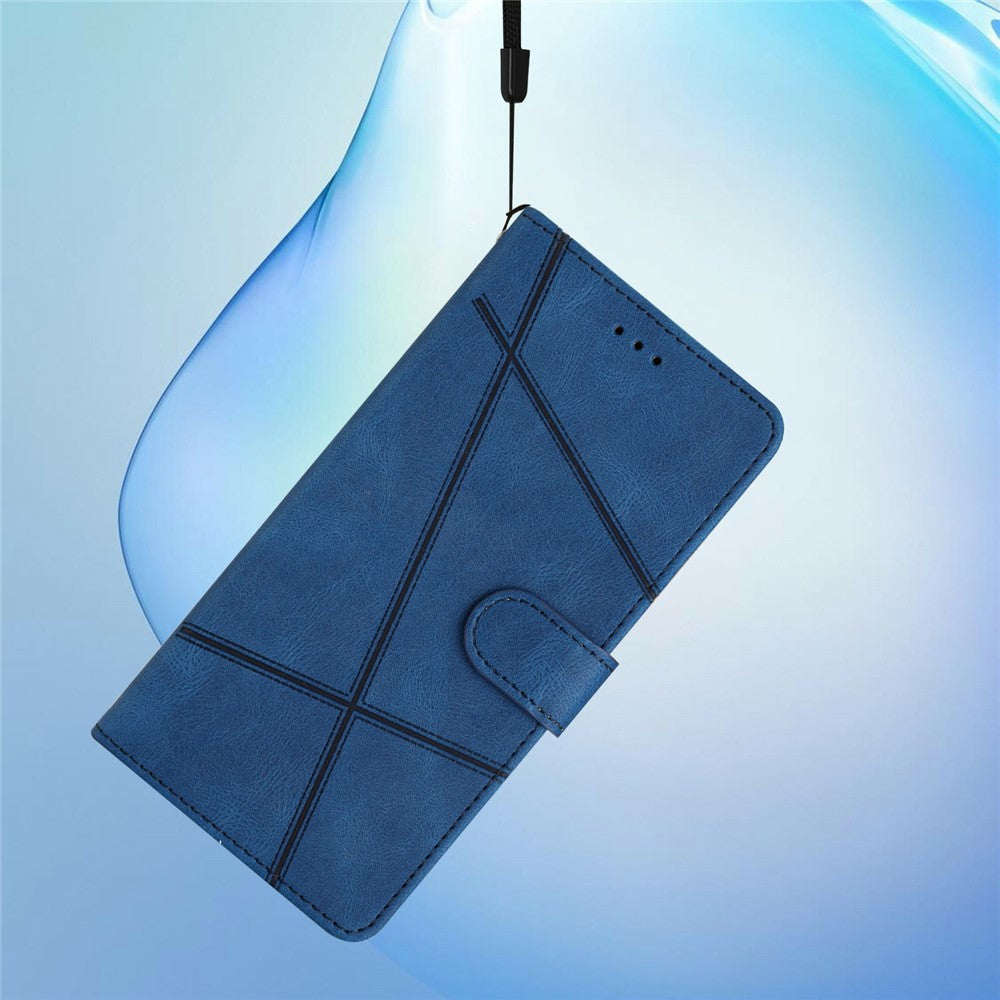 For Xiaomi 17 Pro Max Case Crazy Horse Texture PU Leather Wallet Stand Phone Cover - Blue