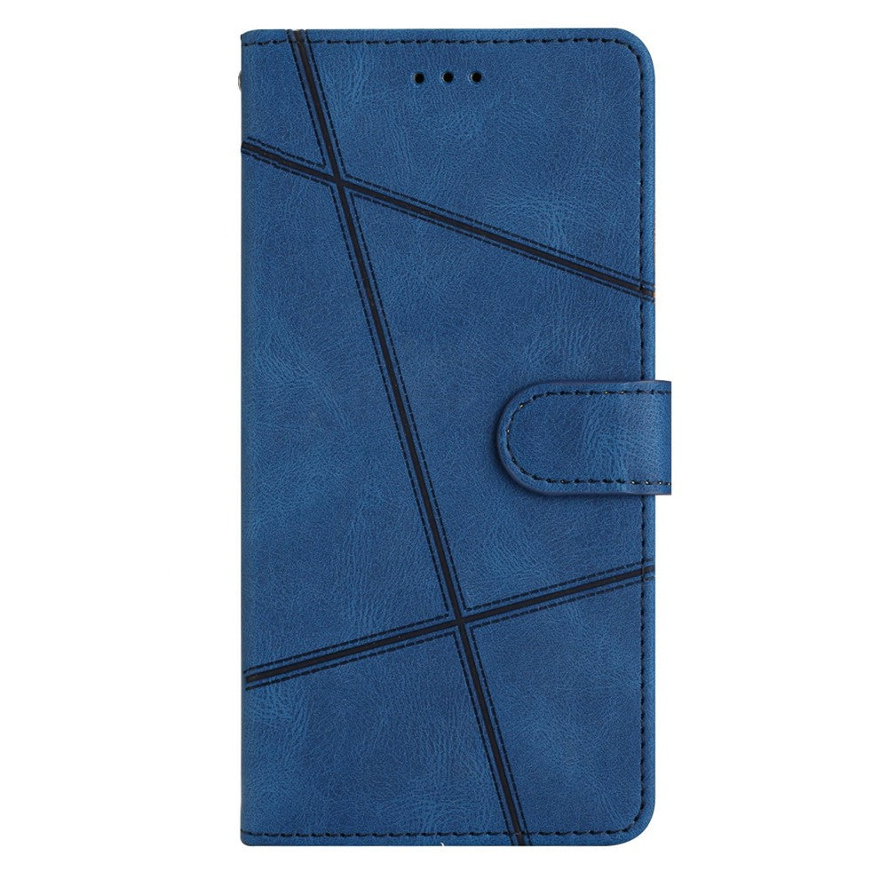 For Xiaomi 17 Pro Max Case Crazy Horse Texture PU Leather Wallet Stand Phone Cover - Blue