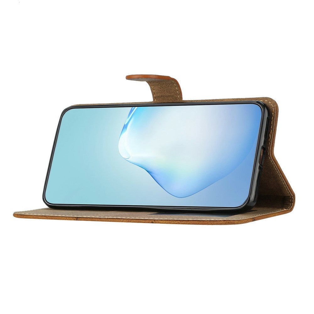 For Xiaomi 17 Pro Max Case Crazy Horse Texture PU Leather Wallet Stand Phone Cover - Brown