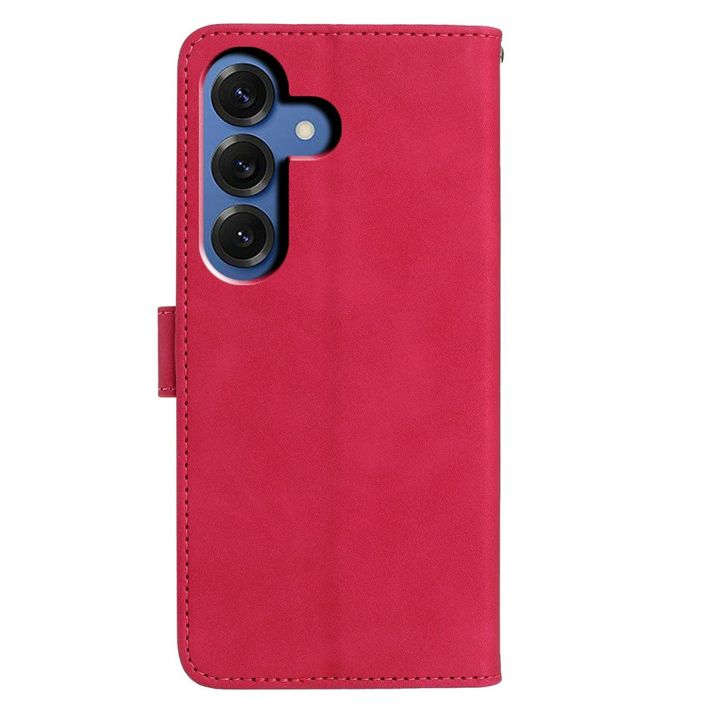 For-Samsung-Galaxy-S26-/-S26-Pro-Case-Butterfly-Flower-Imprinted-PU-Leather-Wallet-Stand-Phone-Cover-Rose