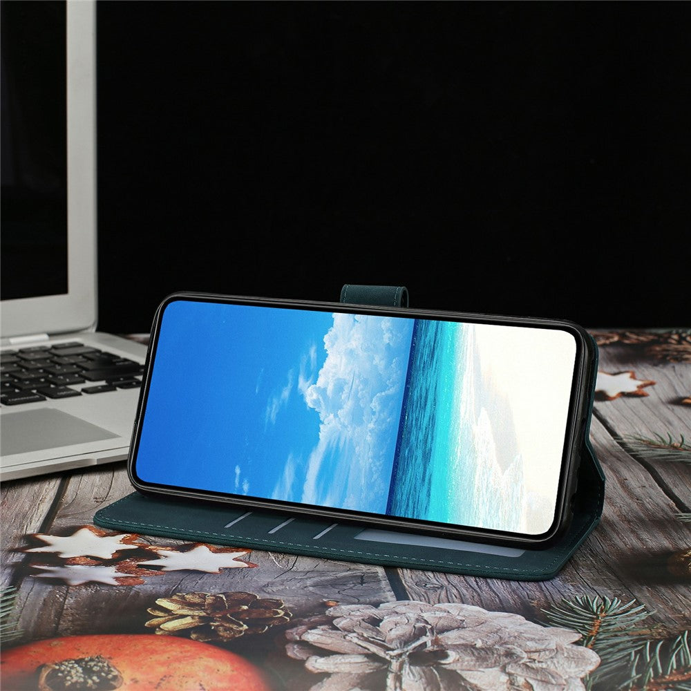 For-Samsung-Galaxy-S26-Ultra-Case-Butterfly-Flower-Imprinted-PU-Leather-Wallet-Stand-Phone-Cover-Green