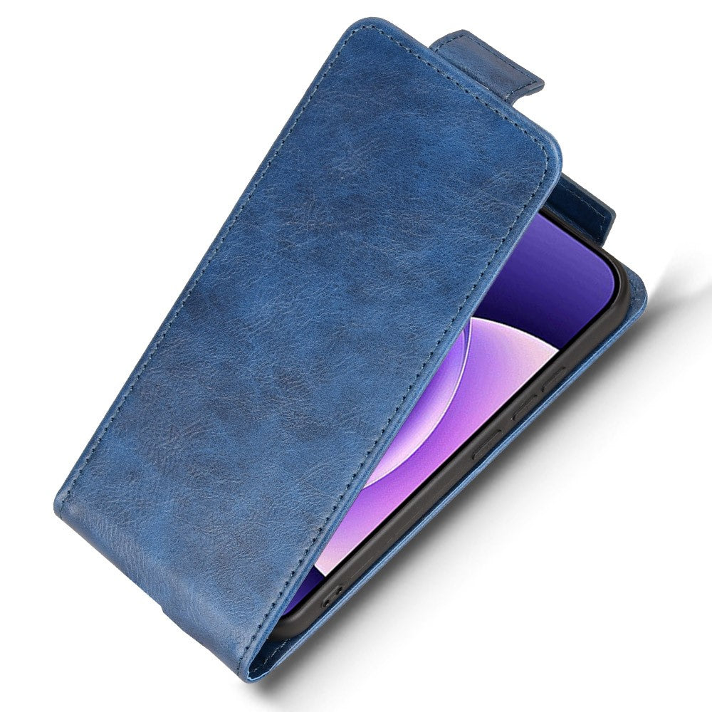 For Xiaomi 17 Pro Max Stand Case Magnetic Clasp Vertical Flip Leather Phone Cover with Card Holder - Dark Blue