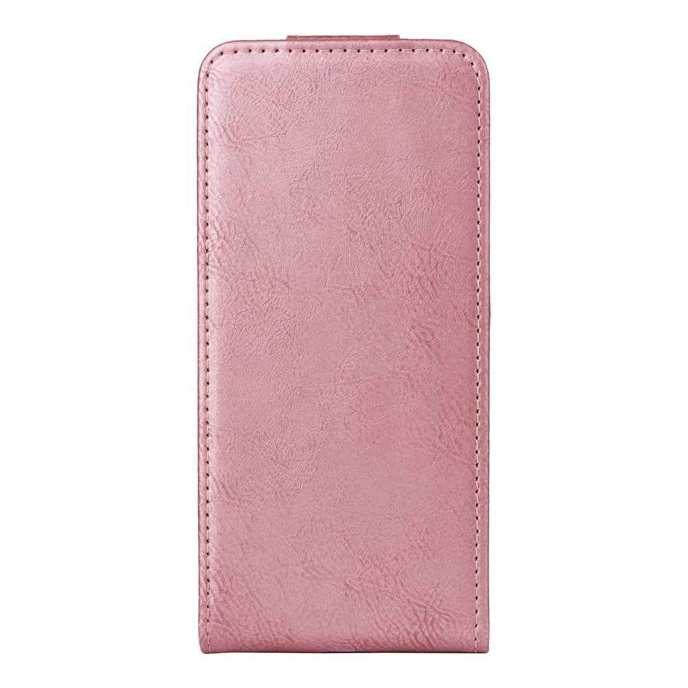 For Xiaomi 17 Pro Stand Case Magnetic Clasp Vertical Flip Leather Phone Cover with Card Holder - Rose Gold