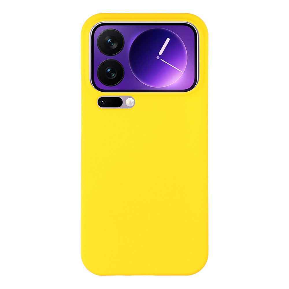 For Xiaomi 17 Pro Case Hard PC Drop Proof Frosted Minimalist Phone Cover - Yellow