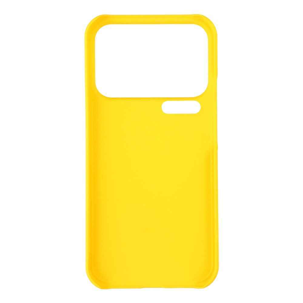 For Xiaomi 17 Pro Case Hard PC Drop Proof Frosted Minimalist Phone Cover - Yellow