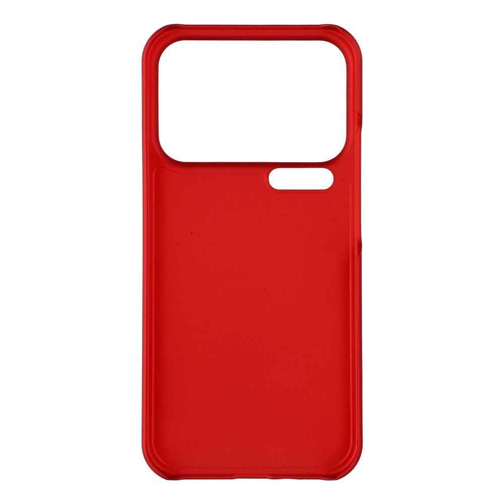 For Xiaomi 17 Pro Case Hard PC Drop Proof Frosted Minimalist Phone Cover - Red