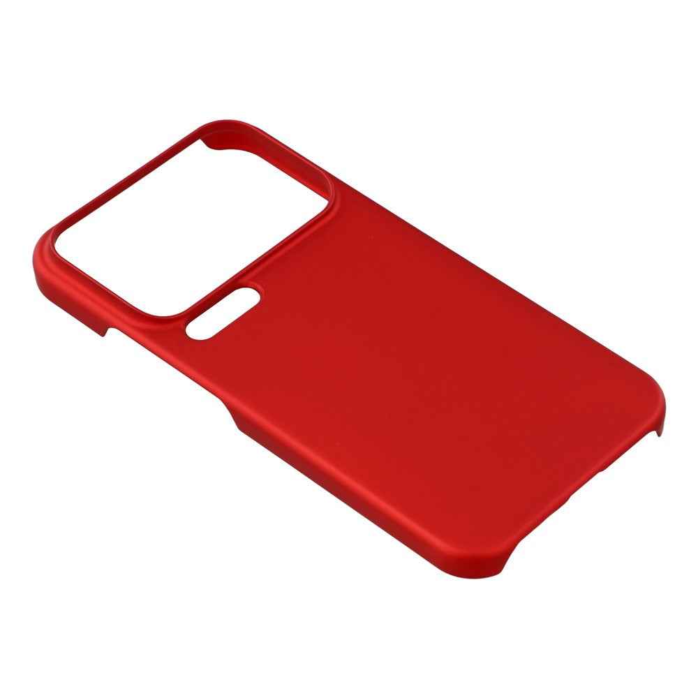For Xiaomi 17 Pro Case Hard PC Drop Proof Frosted Minimalist Phone Cover - Red