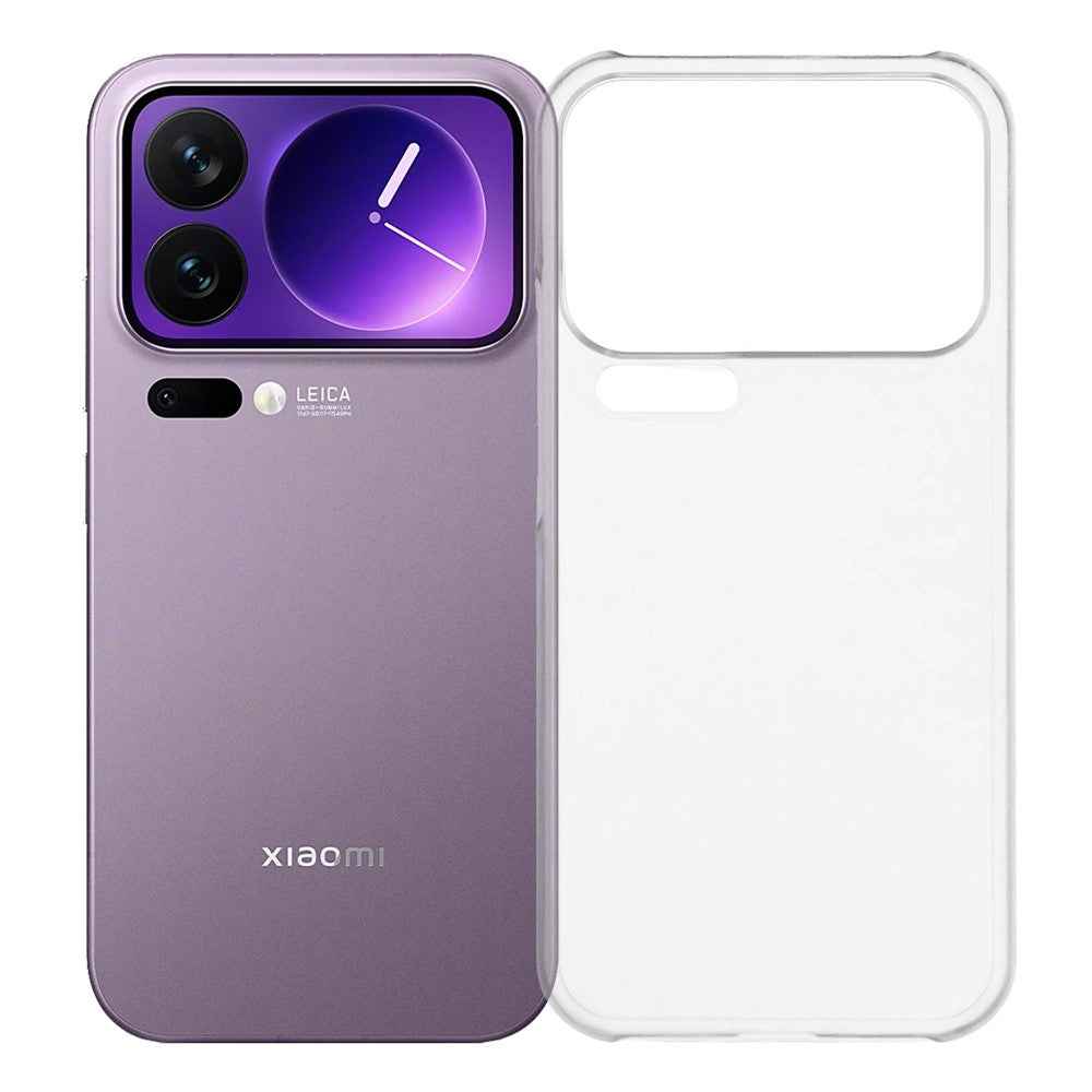 For Xiaomi 17 Pro Case Hard PC Drop Proof Frosted Minimalist Phone Cover - Transparent