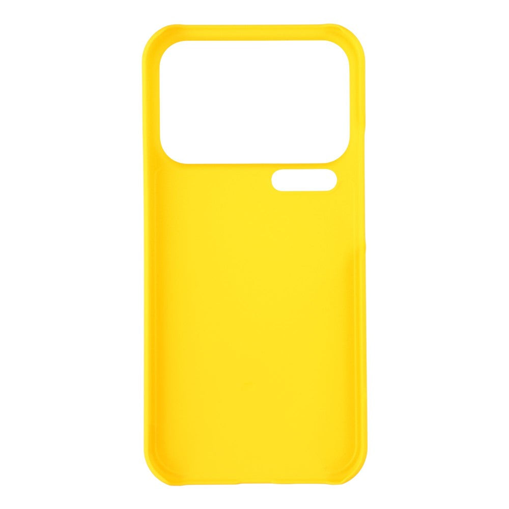 For Xiaomi 17 Pro Max Case Hard PC Drop Proof Frosted Minimalist Phone Cover - Yellow