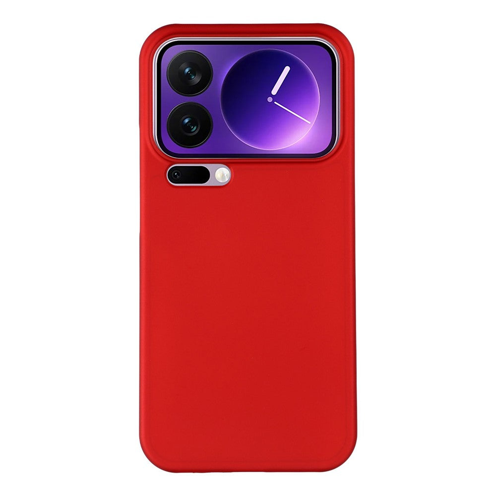 For Xiaomi 17 Pro Max Case Hard PC Drop Proof Frosted Minimalist Phone Cover - Red