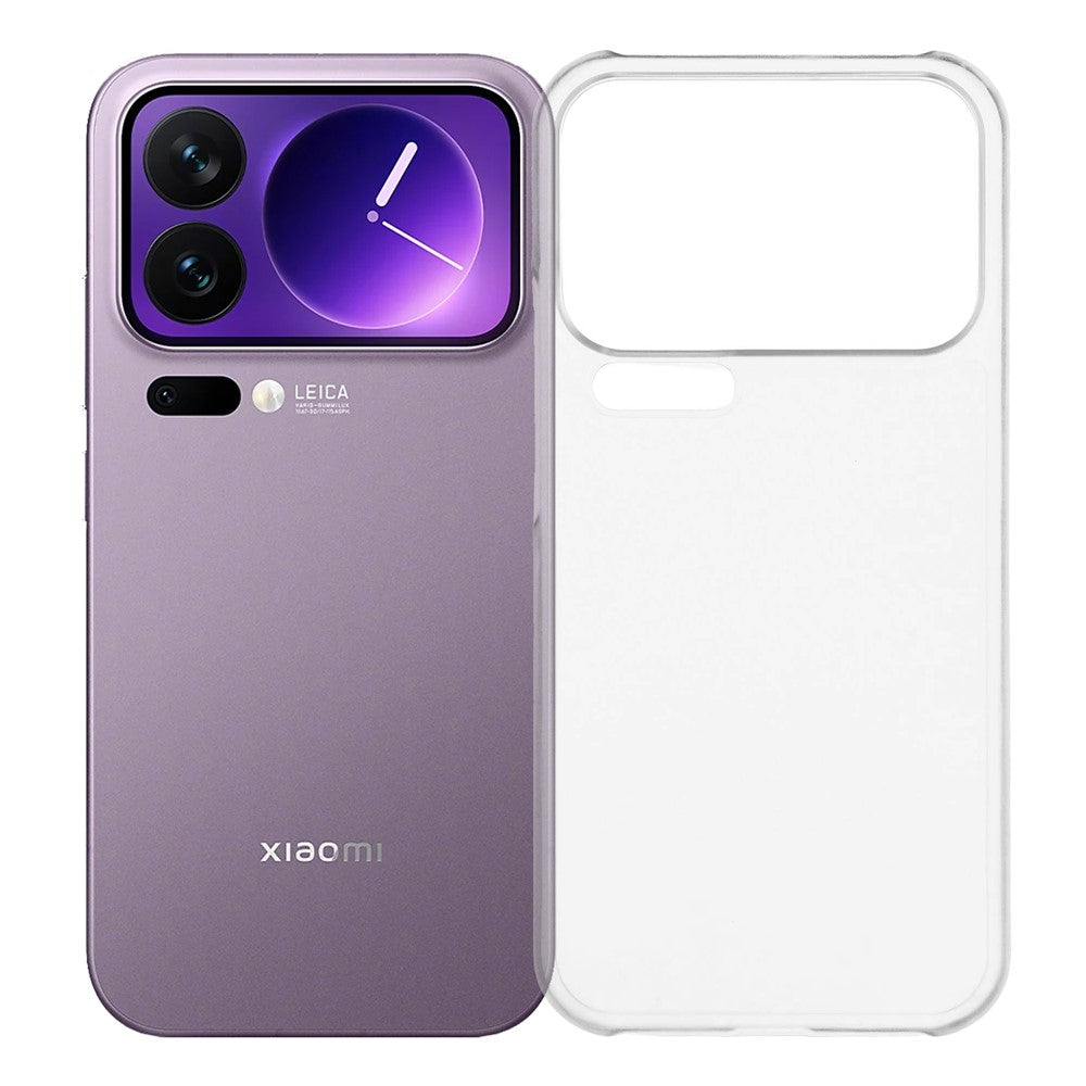 For Xiaomi 17 Pro Max Case Hard PC Drop Proof Frosted Minimalist Phone Cover - Transparent